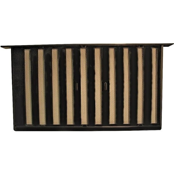 Bestvents Foundation Vent, Mesh Grill, Aluminum, Black 319BL Zoro